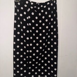 Polka Dot Black and White Skirt